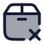 Packageremove icon with duotone rounded style